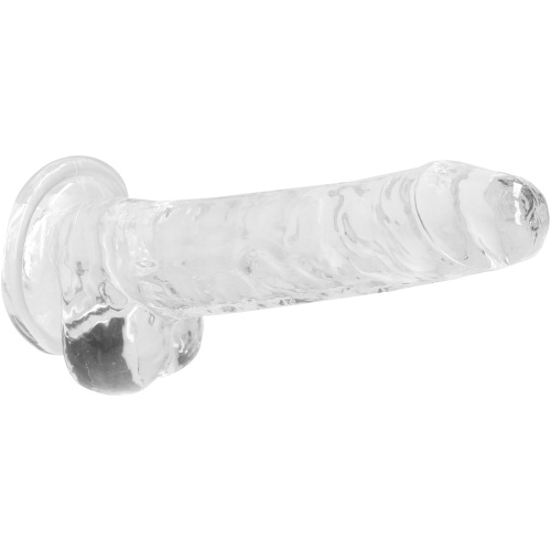 7 Inch Realistic Dildo With Balls - Translucent