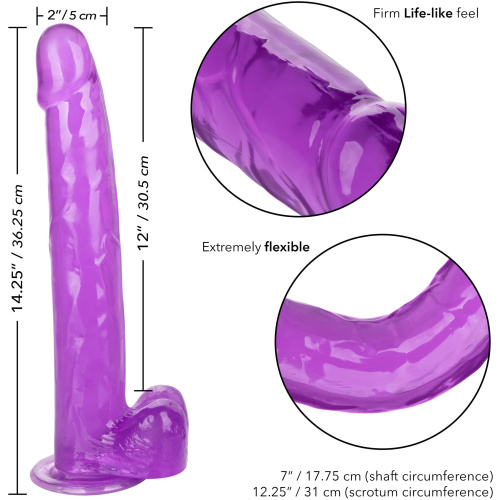 Size Queen 12 inch/30.5 Cm - Purple