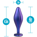 Anal Adventures Matrix - Wavy Bling Plug -  Sapphire