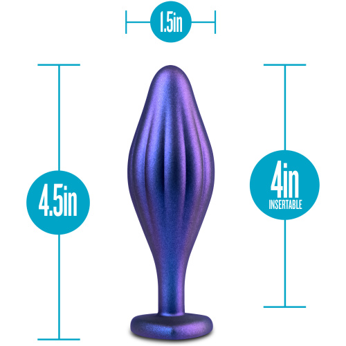Anal Adventures Matrix - Wavy Bling Plug -  Sapphire