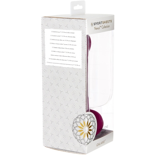 Nexus Collection - Galaxie - 7 Inch Silicone Dildo - Plum