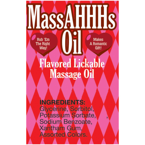 Massahhhs Lickable and Warming Massage Oil