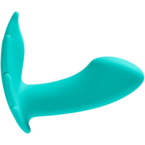 Partner Panty Leaf Vibrator With Remote Control - Teal