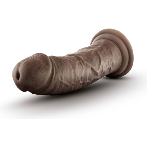 Dr. Skin Plus - 8 Inch Thick Posable Dildo - Chocolate
