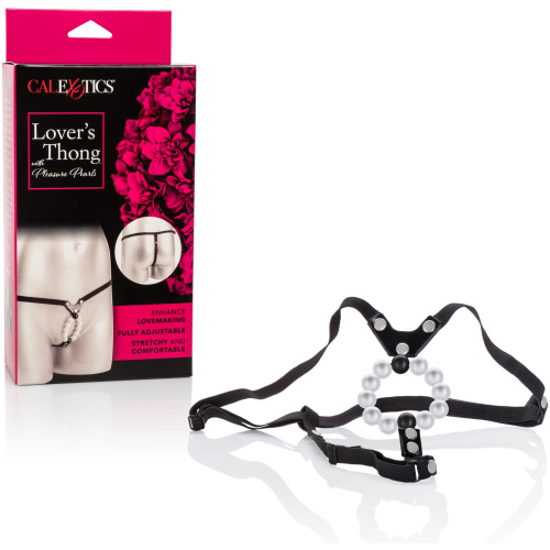 Lover's Thong With Pleasure Pearls