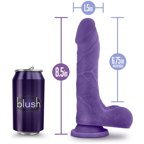 Au Natural - Bold - Thrill - 8.5 Inch Dildo - Purple