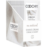 Coochy Shave Cream - Au Natural - 15 ml Foils 24 Count Display