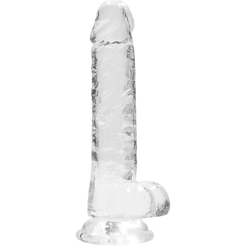 7 Inch Realistic Dildo With Balls - Translucent