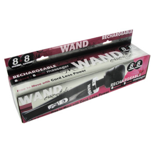 8 Speed 8 Mode Wand Rechargeable - Black