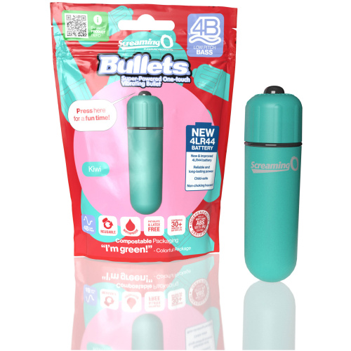 Screaming O 4b - Bullet - Super Powered One Touch Vibrating Bullet - Kiwi