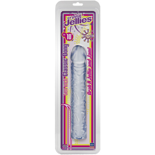 Crystal Jellies Classic Dong 10 Inch - Clear