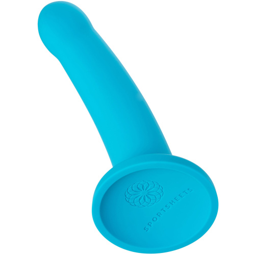 Nexus Collection - Hux - 7 Inch Silicone Dildo -  Turquoise