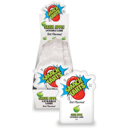 Smack Tarts Lube 3ml Pouch Display 36pc - Sour Apple