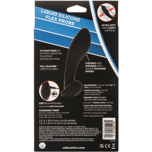 Eclipse Liquid Silicone Flex Probe - Black