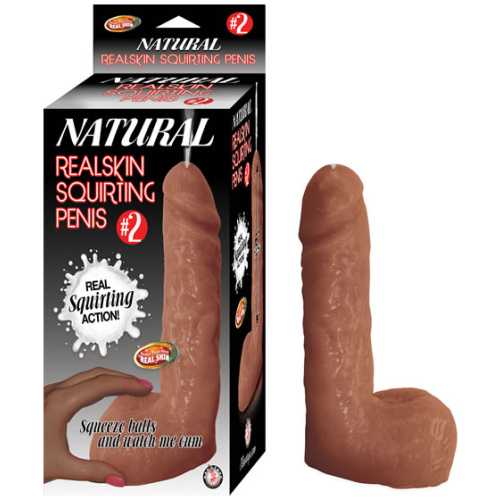 #2 Natural Realskin Squriting Penis - Brown