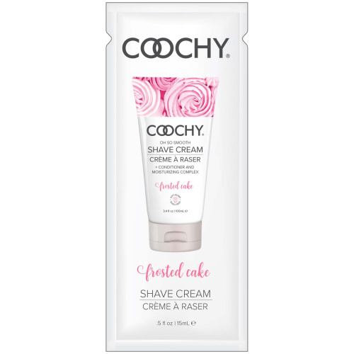 Coochy Shave Cream - Frosted Cake - 15 ml Foils 24 Count Display
