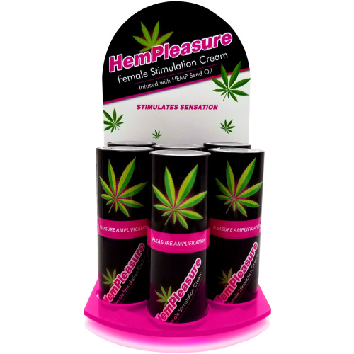 Hempleasure Female Stimulation Cream .5 Oz 6 Bottle Display