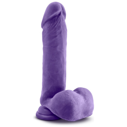 Au Natural - Bold - Hero - 8 Inch Dildo - Purple