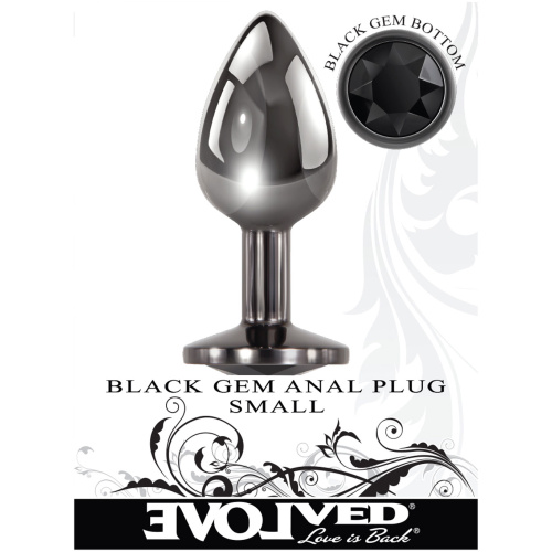 Black Gem Anal Plug - Small