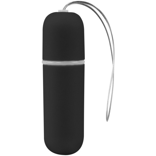 Exotic Vibrating Panty W / Wireless Remote Control Bullet and Metal Rings - Black