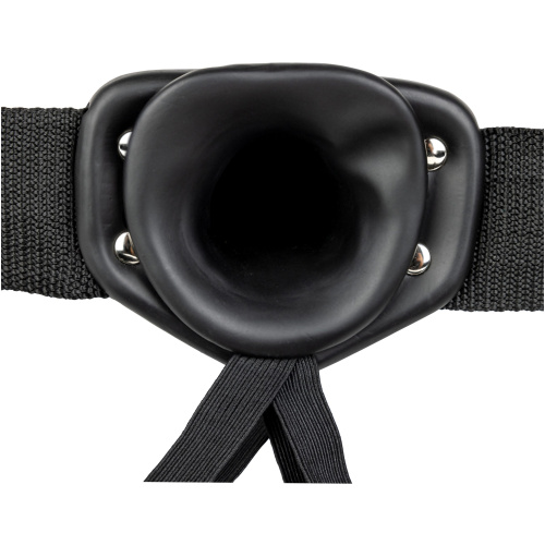 Hollow Strap-on Without Balls 6 Inch - Black