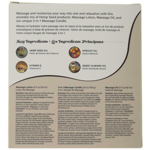 Hemp Seed Massage in a Box Gift Set - Guavalava