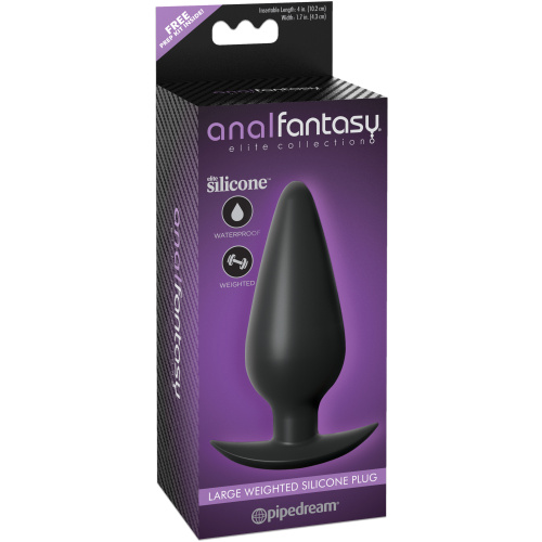 Anal Fantasy Elite Large Weighted Silicone Plug