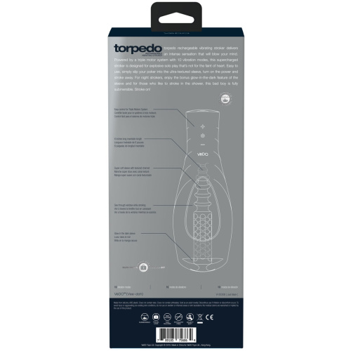 Torpedo Rechargeable Stroker - Just Black