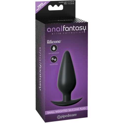 Anal Fantasy Elite Small Weighted Silicone Plug
