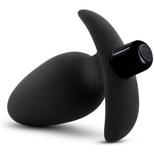 Anal Adventures - Platinum - Silicone Saddle Plug - Black