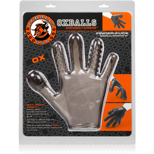 Finger- Fuck Reversible Jo & Penetration Toy - Smoke