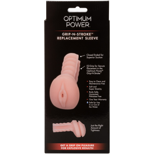 Optimum Power Grip-N-Stroke Replacement Sleeve - Ivory