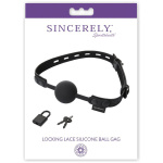 Sincerely Locking Lace Ball Gag