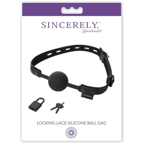 Sincerely Locking Lace Ball Gag