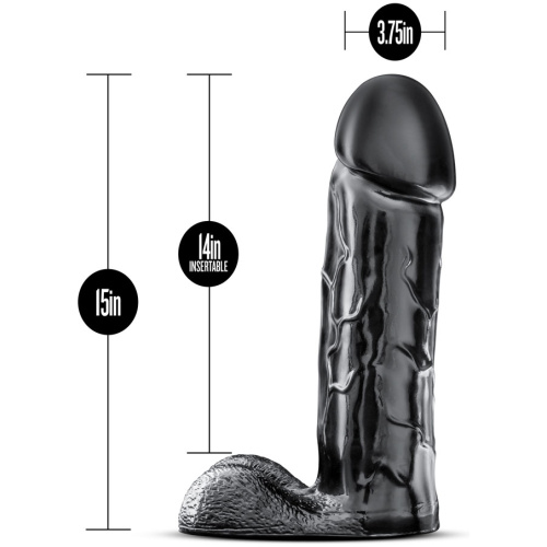 Jet - Brutalizer 15 Inch Dildo - Black