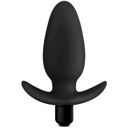 Anal Adventures - Platinum - Silicone Saddle Plug - Black