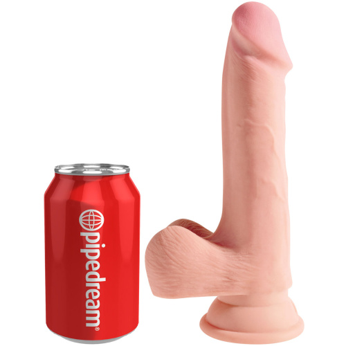 King Cock Plus Triple Density 7.5 Inch Cock With Balls - Flesh