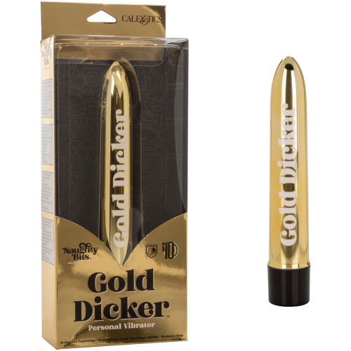 Naughty Bits Gold Dicker Personal Vibrator