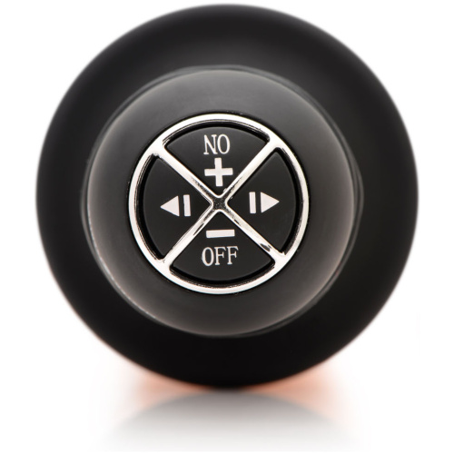 The Curved Dicktator 13 Mode Vibrating Giant Dildo Thruster - Flesh