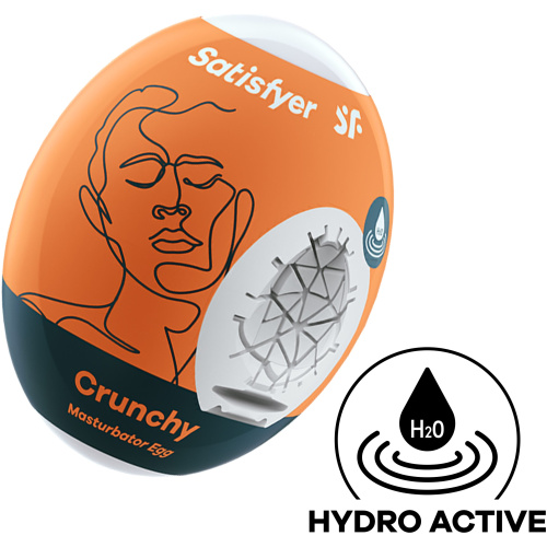 Satisfyer Masturbator Egg - Crunchy - Orange