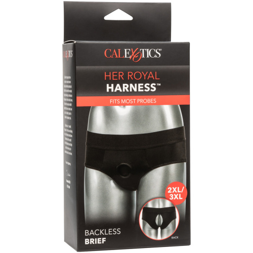 Her Royal Harness Backless Brief - 2xl/3xl