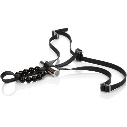 Rechargeable Silicone Lover's Thong With Pleasure Beads