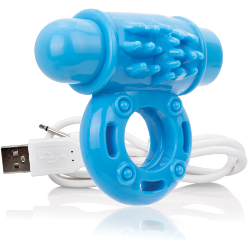 Charged Owow Rechargeable Vibe Ring - Blue