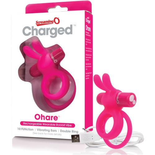 Charged Ohare Rechargeable Rabbit Vibe - Pink