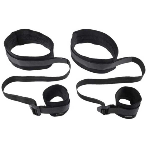 Thigh and Wrist Cuffs - Black