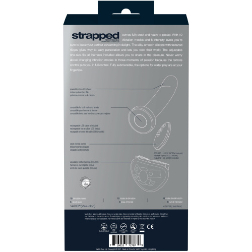 Strapped Rechargeable Strap on - Black