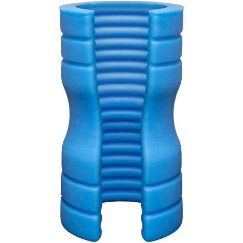 Optimale - Truskyn Silicone Stroker - Ribbed - Blue