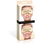 The 9's Xoxo/zzz Satin Blindfold - Black/gold