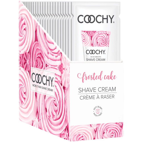 Coochy Shave Cream - Frosted Cake - 15 ml Foils 24 Count Display