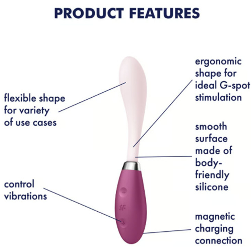 Satisfyer G-Spot Flex 3 - Multi Vibrator - Red